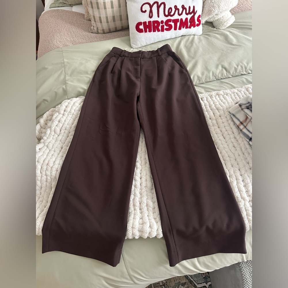 Abercrombie Wide-Leg Brown Trousers